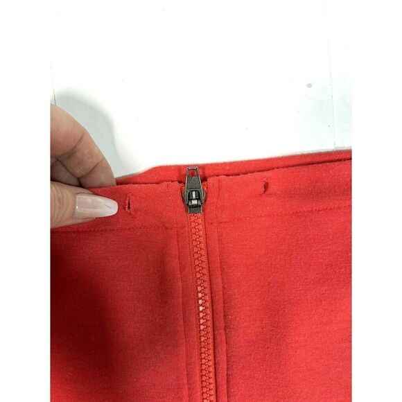 Zella Sweatshirt Coral Wide Collar Cowl Neck Full Zip Pockets - Picture 9 of 11